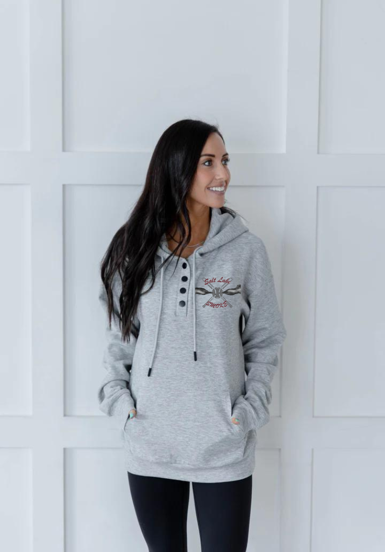 Salt Lake Smoke Quarter Snap Hoodie